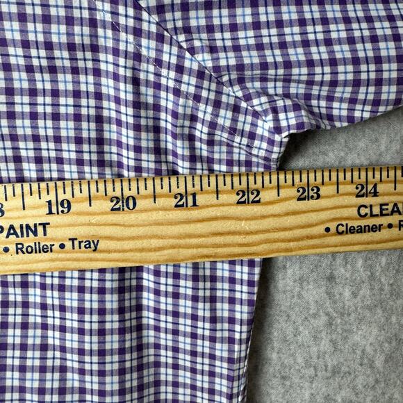 Ralph Lauren Button Down Shirt Men’s Size Medium 100% Cotton Stretch Plaid Check - Picture 7 of 11